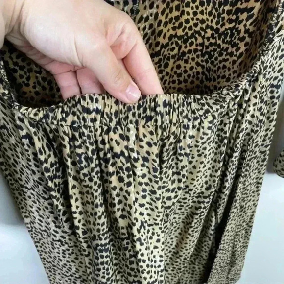 Mara Hoffman Silk Leopard Animal Print Button Down Mini Dress - Picture 8 of 10
